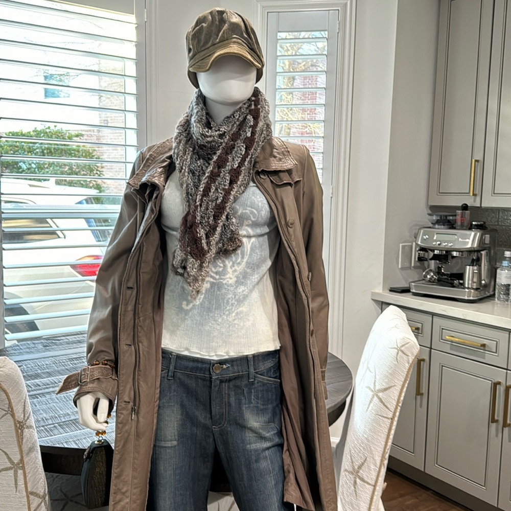 The Scala collection hat, hand knitted cashmere scarf & pure silk purse bundle